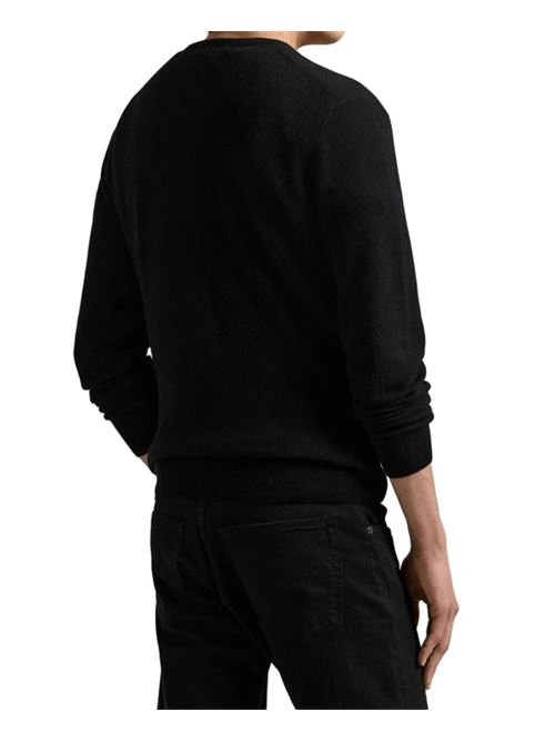 Maglia da uomo in lana, girocollo, colore black POLO RALPH LAUREN | 710974148003